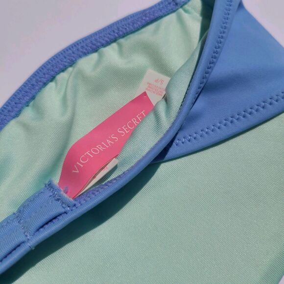 Victoria's Secret Bikini Top Strapless Dusty Blue Size S/P - Picture 3 of 4